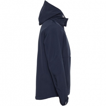 Куртка мужская Hooded Softshell темно-синяя фото 8