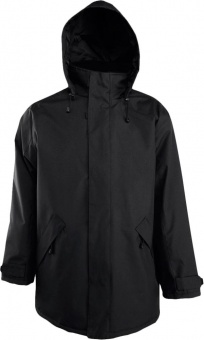 Куртка на стеганой подкладке River, черная фото 7