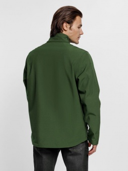 Куртка софтшелл мужская Race Men, темно-зеленая фото 8