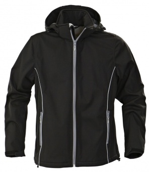 Куртка софтшелл мужская Skyrunning, черная фото 2
