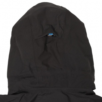 Куртка софтшелл женская Patrol, черная с синим фото 2