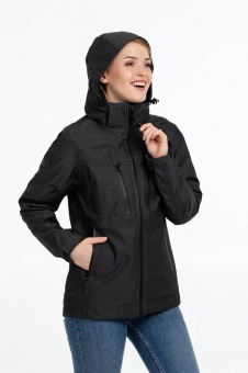 Куртка-трансформер женская Matrix, серая с черным фото 11