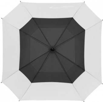 Квадратный зонт-трость Octagon, черный с белым фото 