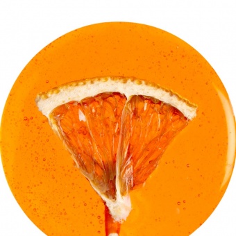 Леденец Lollifruit, оранжевый с апельсином фото 