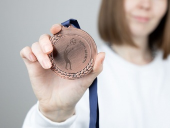 Медаль Regalia, большая, бронзовая фото 