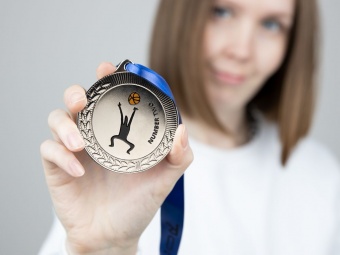 Медаль Regalia, большая, серебристая фото 