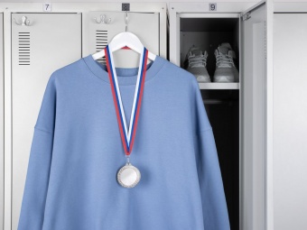 Медаль Regalia, большая, серебристая фото 