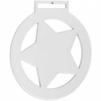Медаль Steel Star, белая фото 