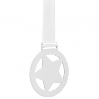 Медаль Steel Star, белая фото 