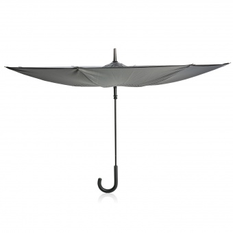 Механический двусторонний зонт, d115 см, серый фото 3