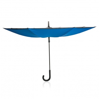 Механический двусторонний зонт d115 см, синий фото 3