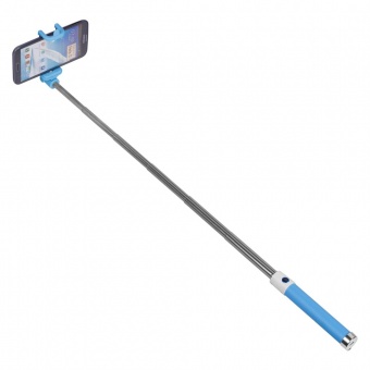 Монопод для селфи Buro Bluetooth, беспроводной, голубой фото 