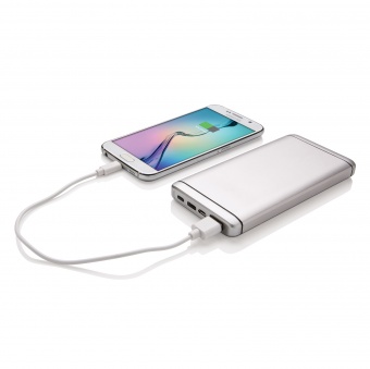 Мощное зарядное устройство Type C, 10 000 mAh, серебянный фото 
