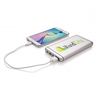 Мощное зарядное устройство Type C, 10 000 mAh, серебянный фото 