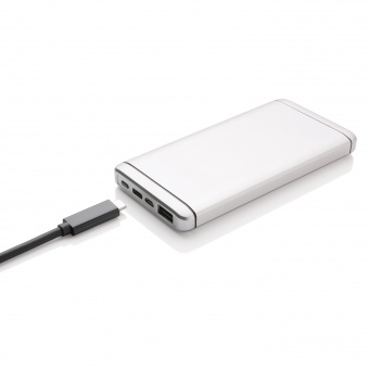 Мощное зарядное устройство Type C, 10 000 mAh, серебянный фото 