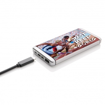 Мощное зарядное устройство Type C, 10 000 mAh, серебянный фото 