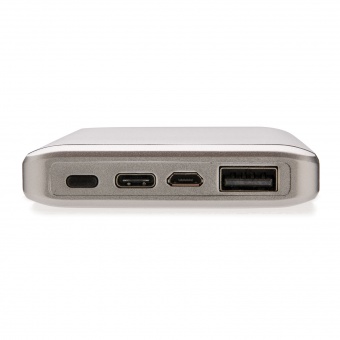 Мощное зарядное устройство Type C, 10 000 mAh, серебянный фото 