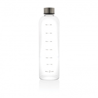 Мотивирующая бутылка для воды из rPET GRS, 1 л фото 
