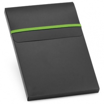 Набор: блокнот Advance с ручкой, зеленый с черным фото 2