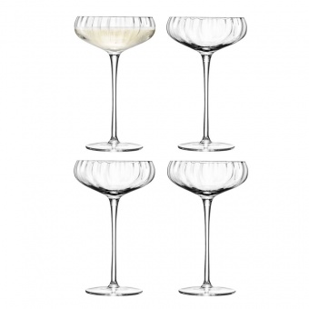 Набор из 4 бокалов для шампанского Aurelia Saucer фото 