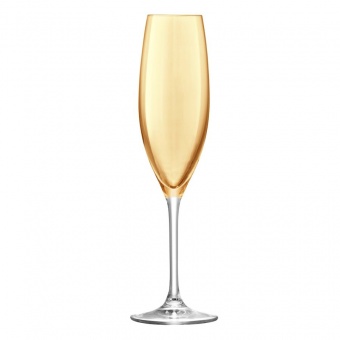 Набор из 4 бокалов для шампанского Polka Flute, металлик фото 