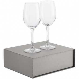 Набор бокалов для вина Wine House, серебристый фото 