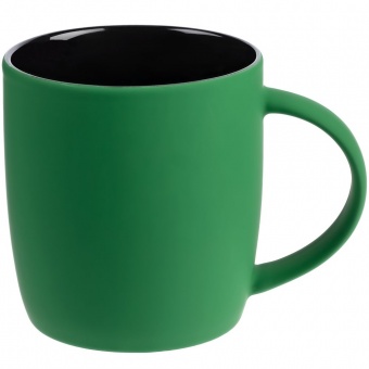 Набор Color Block: кружка и ручка, зеленый с черным фото 