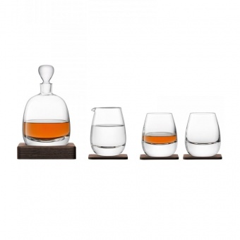 Набор для виски Islay Whisky с деревянными подставками фото 
