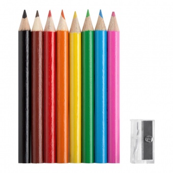 Набор Hobby с цветными карандашами и точилкой, красный фото 