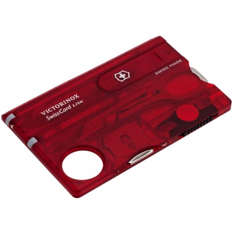 Набор инструментов SwissCard Lite, красный фото 