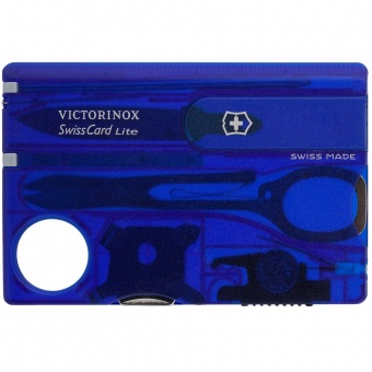 Набор инструментов SwissCard Lite, синий фото 