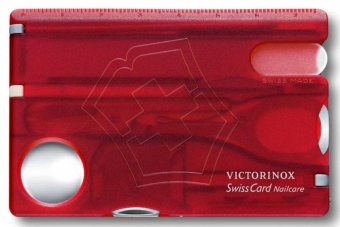 Набор инструментов SwissCard Nailcare, красный фото 