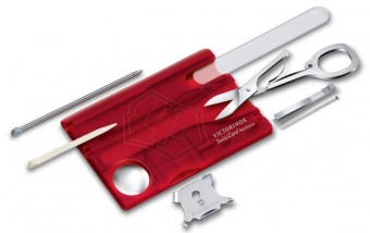 Набор инструментов SwissCard Nailcare, красный фото 