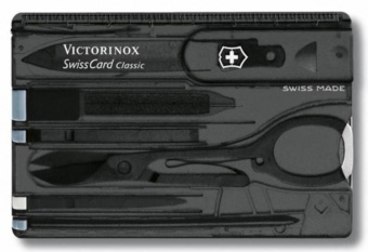 Набор инструментов SwissCard, полупрозрачный черный фото 