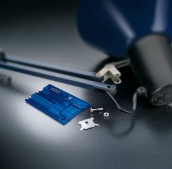 Набор инструментов SwissCard Quattro, синий фото 
