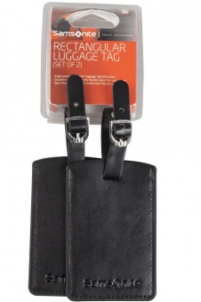 Набор из 2 бирок Luggage Accessories, черный фото 1