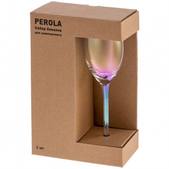 Набор из 2 бокалов для шампанского Perola фото 