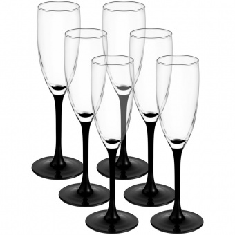 Набор из 6 бокалов для шампанского «Домино» фото 