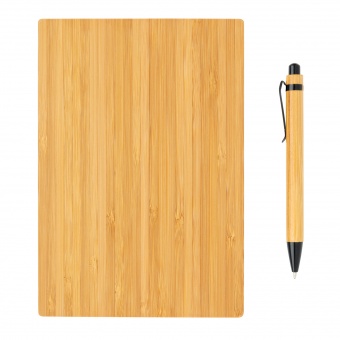 Набор из блокнота и ручки Bamboo, А5 фото 