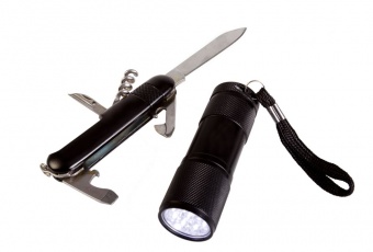 Набор Keg: карманный нож и фонарик фото 8