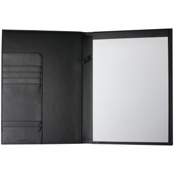 Набор Lapo: папка с блокнотом А4, роллер и флешка 16 Гб, черный фото 