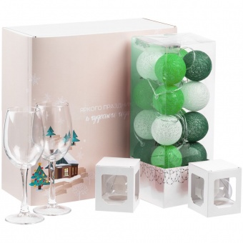 Набор Merry Moments для вина, зеленый фото 