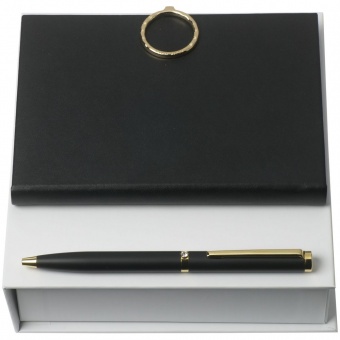 Набор Nina Ricci: блокнот А6 и ручка, черный фото 