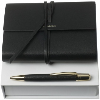 Набор Pensee: блокнот А6 и ручка, черный фото 
