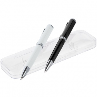 Набор Phase: ручка и карандаш, черный с белым фото 