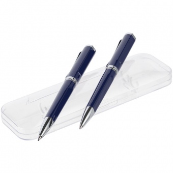 Набор Phase: ручка и карандаш, синий фото 