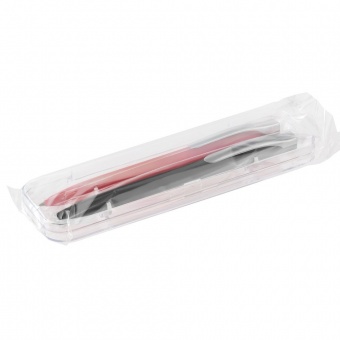 Набор Pin Soft Touch: ручка и карандаш, черный с красным фото 