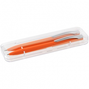Набор Pin Soft Touch: ручка и карандаш, оранжевый фото 