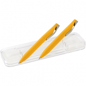 Набор Pin Soft Touch: ручка и карандаш, желтый фото 