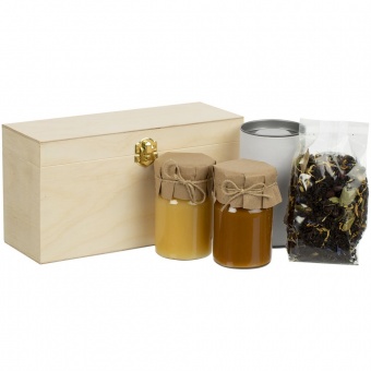 Набор с чаем и медом Right Bees, белый фото 